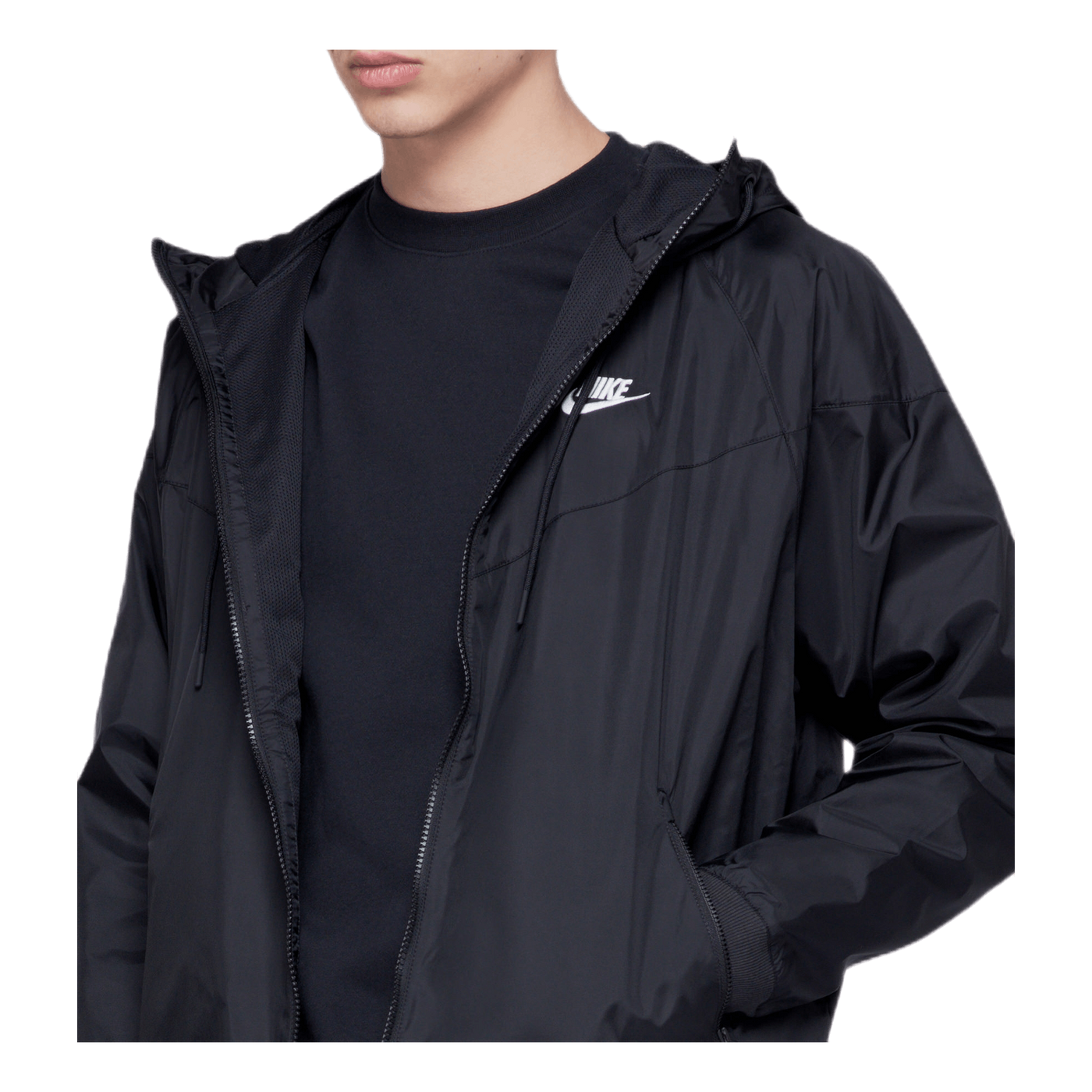 Hooded Windbreaker Black